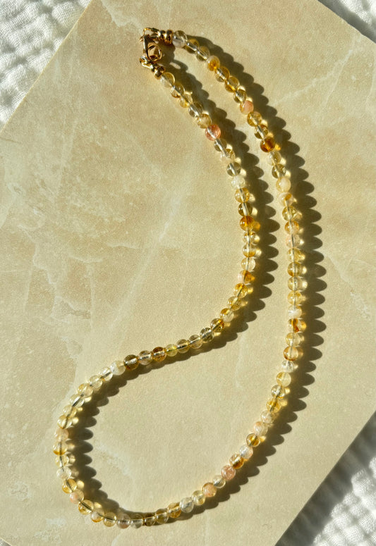 16.25" Citrine Necklace