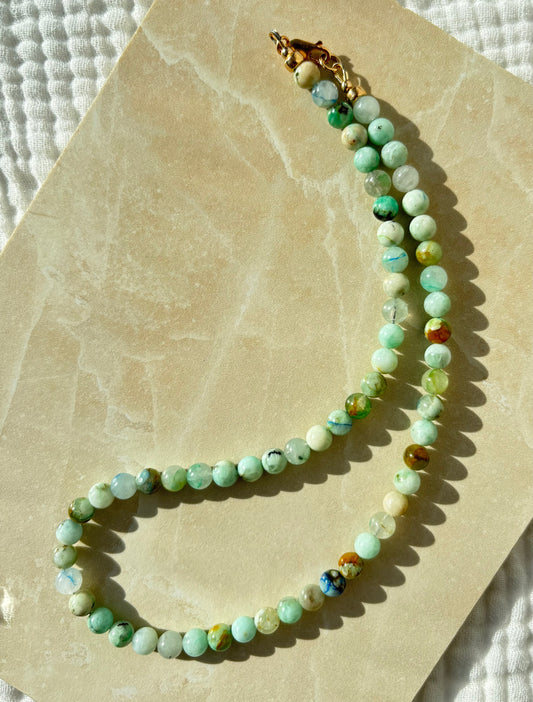 17" Chrysoprase Necklace