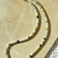 16.75" Black and Gold Amazonite Necklace