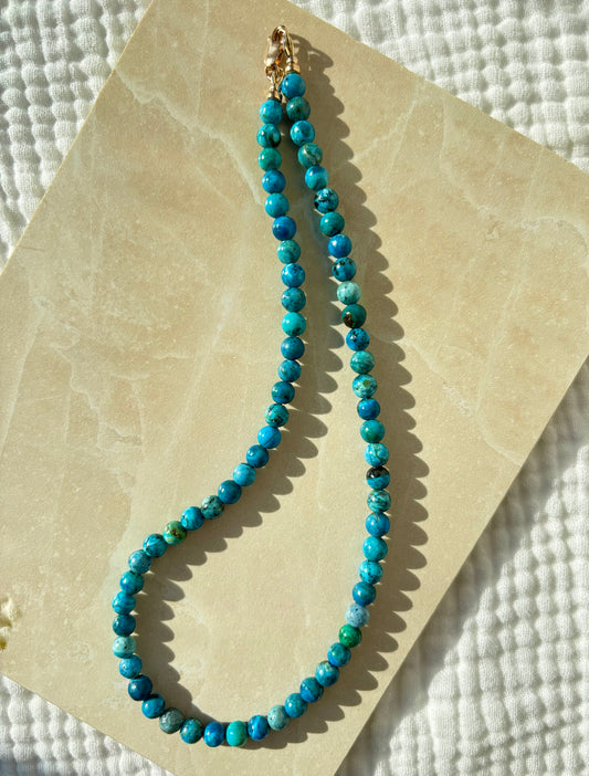 17.25" Blue Opal Necklace