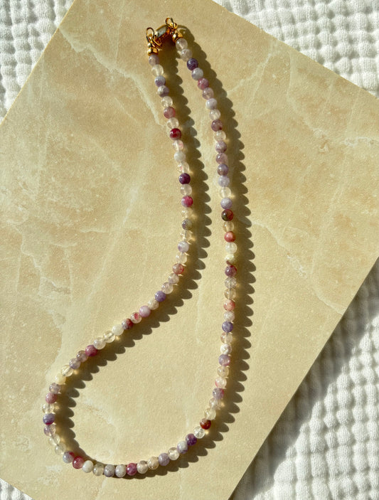 16.5" Pink Tourmaline Necklace